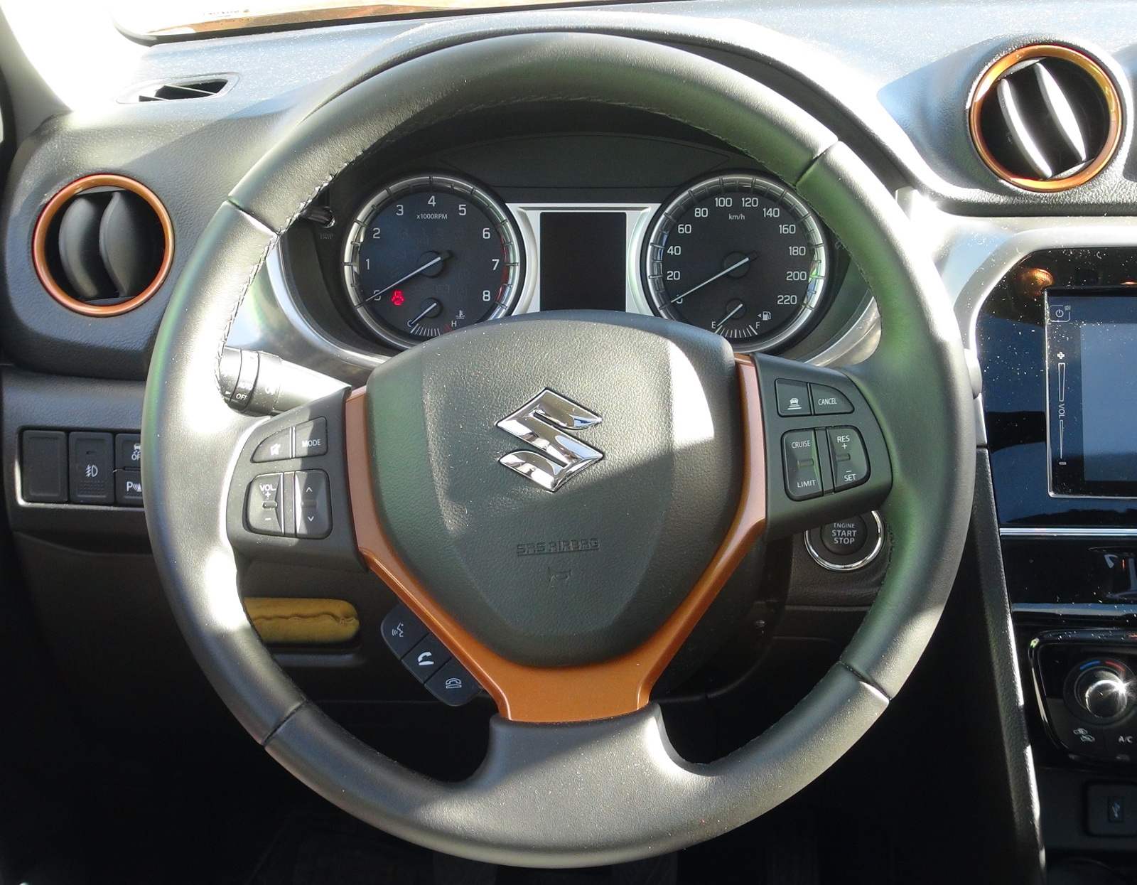Orange Coloured Steering Wheel Trim for the SUZUKI VITARA